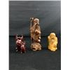 Image 1 : 4 Small Chinese Vintage Wood Carvings