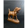 Image 1 : Folk Art Wooden Dog Carving 1950's