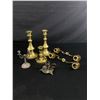 Image 1 : Misc Brass Candlestick Lot