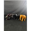 Image 1 : 4 Carved Wooden Elephants