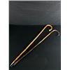 Image 1 : 2 Old Wooden Walking Sticks'