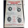Image 2 : 2 1936 Ford Brake Charts. Approx. 13" x 21"