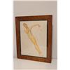 Image 1 : Very Nice Vintage PinUp Girl Print In Birds Eye Maple Frame Approx. 17 1/2" x 21"