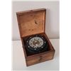 Image 1 : Vintage Dirigo Binacle Compass, Very Nice Condition In Original Wood Box