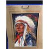 Image 2 : 1950's Iconic Indian Chief Print Tilted 'Statue' From Sidney Roofing & Paper Co. Vancouver BC Approx