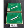 Image 1 : 2 1950's Macdonald's Gold Standard Virgina Flat 50's Cigarette Tins, Very Nice Condition