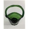 Image 2 : Vintage Hand Blown 11" x 10" Murano Style Bullicante Basket Vase - Great For Planter