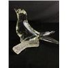 Image 2 : Rare Large Vintage Murano Art Glass Dove Bird On Branch Figurine Sculpture 9" From Beak to Tail- Sta