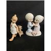 Image 2 : Vintage Collector Lot - USSR Paper Label Nesting Dolls Set Of 6, Nicely Glazed & Numbered Pottery Ju
