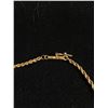 Image 2 : 14Kt Gold Bracelet - Twist Rope w/Unique Very Secure Clasp - 8" 2.5 Grams