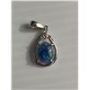 Image 2 : Sterling Opal Doublet Pendant Approx. 1" Including Bale. Marked & Tested