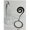 Image 2 : Clear Glass Pocket w/Handcrafter Metal Hanger