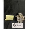 Image 1 : Stunning Designer Signed Nolan Miller Clear Rhinestone Figural Flower Brooch