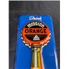 Image 2 : Mint Condition 1950's Mission Orange Soda Tin Palm Press. Embossed
