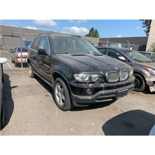 *TOW* 2003 BMW X5, 4DR SUV, BLACK, VIN 5UXFB33513LH44272,