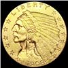 Image 1 : 1908 $2.50 Gold Quarter Eagle CLOSELY UNCIRCULATED
