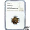 Image 1 : 1913 Wheat Cent NGC MS63 BN