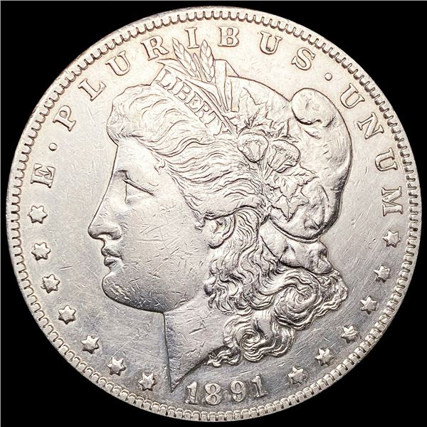 1891-CC Morgan Silver Dollar HIGH GRADE