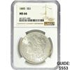Image 1 : 1885 Morgan Silver Dollar NGC MS66