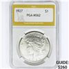 Image 1 : 1927 Silver Peace Dollar PGA MS62