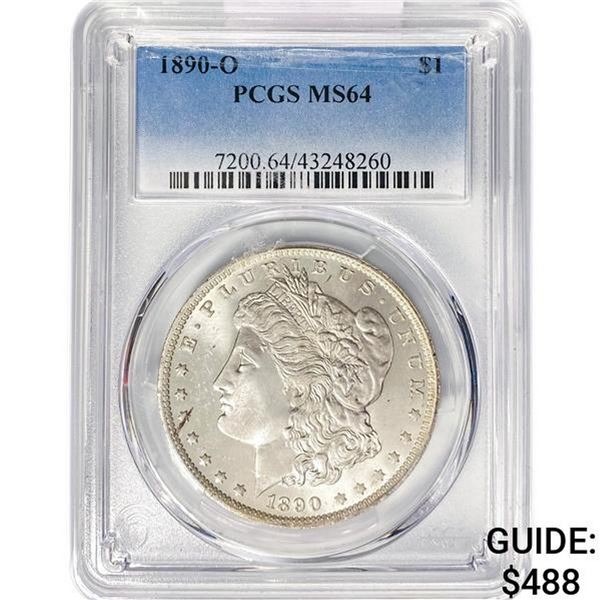 1890-O Morgan Silver Dollar PCGS MS64