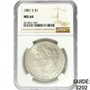 Image 1 : 1881-S Morgan Silver Dollar NGC MS64