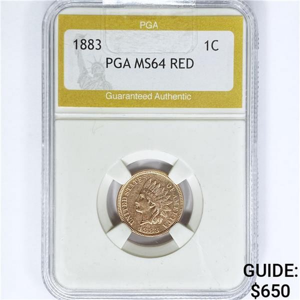 1883 Indian Head Cent PGA MS64 RED