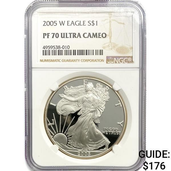 2005-W American Silver Eagle NGC PF70 UC