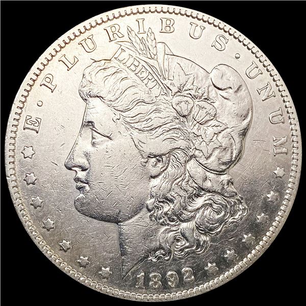 1892-S Morgan Silver Dollar NEARLY UNCIRCULATED