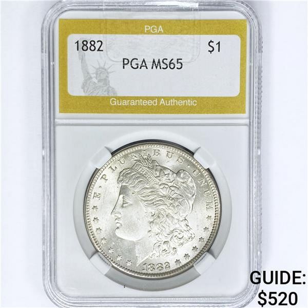 1882 Morgan Silver Dollar PGA MS65