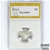 Image 1 : 1916-S Barber Dime PGA MS64+