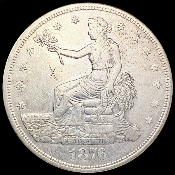 1876-S Silver Trade Dollar LIGHTLY CIRCULATED