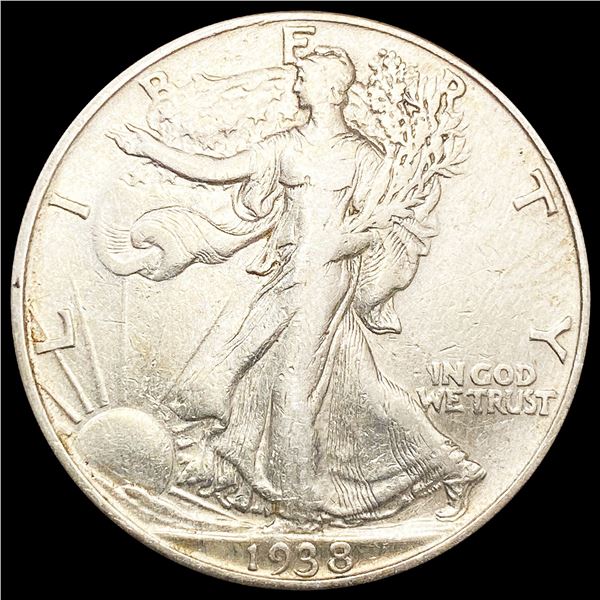 1938-D Walking Liberty Half Dollar LIGHTLY CIRCULA