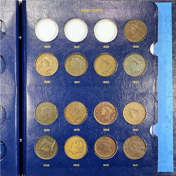 1829-1857 Large Cent Book (29 Coins)