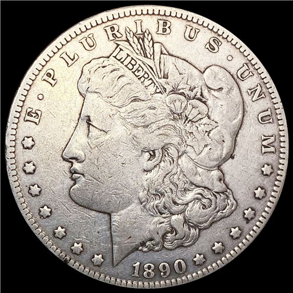 1890-CC Morgan Silver Dollar LIGHTLY CIRCULATED