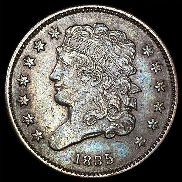 1835 Classic Head Half Cent CLOSELY UNCIRCULATED