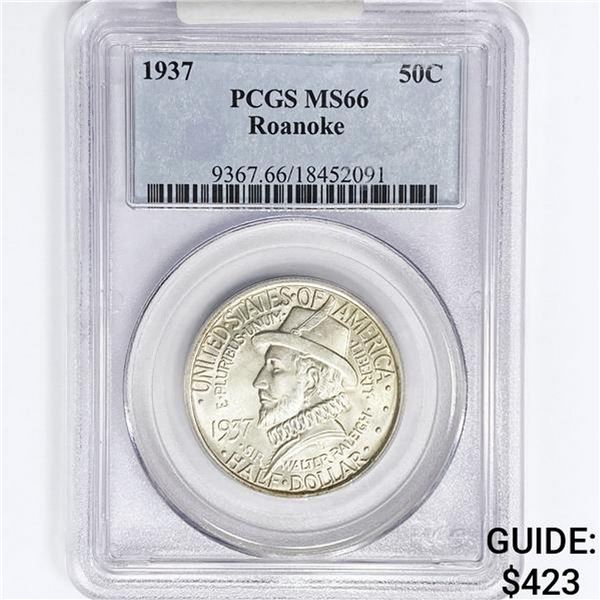 1937 Roanoke Half Dollar PCGS MS66