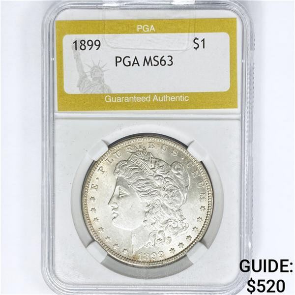 1899 Morgan Silver Dollar PGA MS63