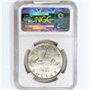 Image 2 : 1950 $1 .6oz Canada Silver NGC MS63 Arnprior