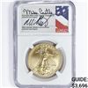 Image 1 : 2020 $50 1oz AGE Castle, Standish Signed NGC MS70