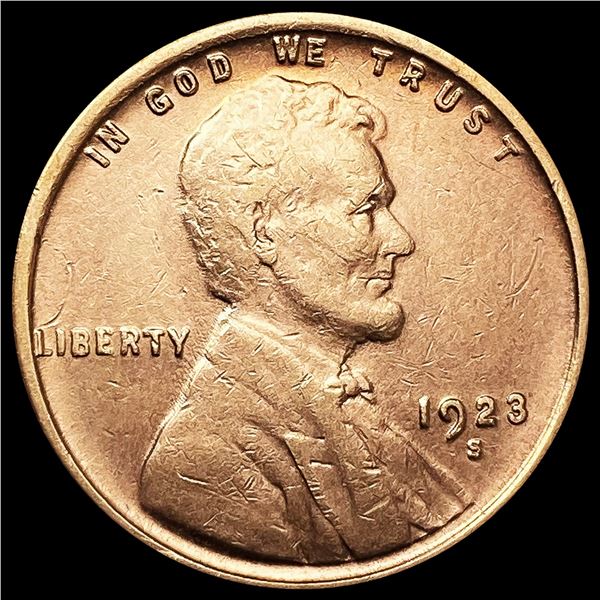 1923-S Wheat Cent CLOSELY UNCIRCULATED