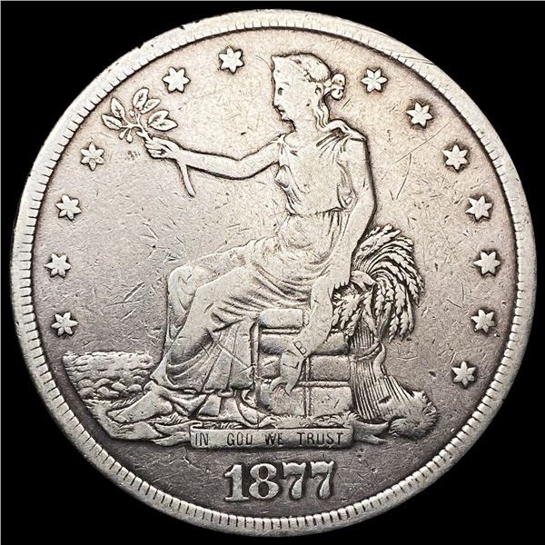 1877-S Silver Trade Dollar NICELY CIRCULATED