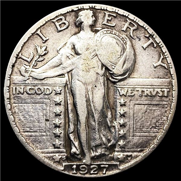 1927-S Standing Liberty Quarter LIGHTLY CIRCULATED