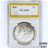 Image 1 : 1898 Morgan Silver Dollar PGA MS65