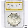 Image 1 : 1927 Silver Peace Dollar PGA MS62