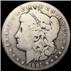 Image 1 : 1891-CC Morgan Silver Dollar NICELY CIRCULATED