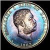 Image 1 : 1883 TONED Kingdom of Hawaii Quarter CHOICE BU