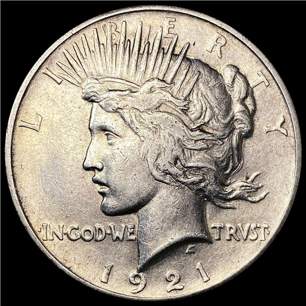 1921 Silver Peace Dollar NEARLY UNCIRCULATED