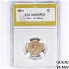 Image 1 : 1864 Indian Head Cent PGA MS65 RED