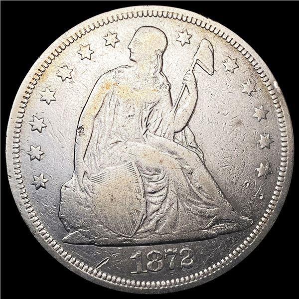 1872 Seated Liberty Dollar LIGHTLY CIRCULATED